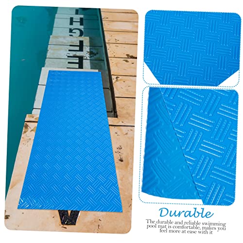 Alfombra antideslizante para piscina 91x23 cm azul miniatura 4