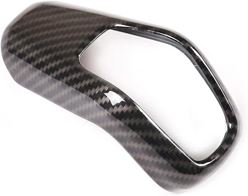 Miniatura 6 de CHEYA Cubierta de plástico ABS para palanca de cambios para consola central de automóvil para Land Rover Defender 110 2020 (estilo de fibra de