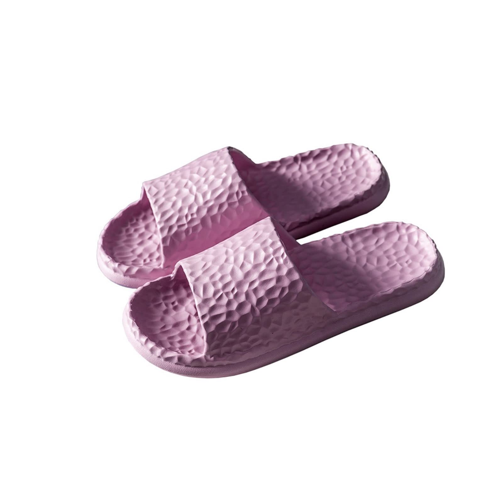 Pantuflas para mujer, para el hogar, interiores, chanclas, verano, ducha, baño, antideslizantes, para masaje, silencio, dormitorio, hombres, planas, con adultos