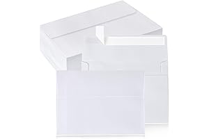 100 Pack Self Seal 5x7 Envelopes White Envelopes for Invitations Printable