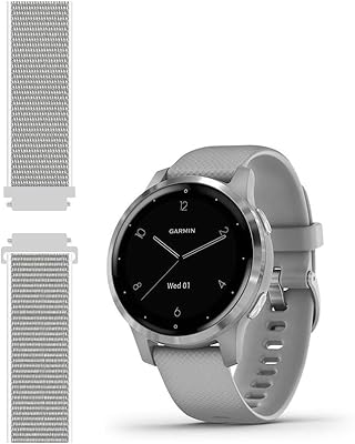 Sport Mesh Strap Compatible with Garmin vivoactive 4S/Venu 2S Smartwatch Replacement Woven Nylon Wristband Quick Release 18mm - (13#) Large