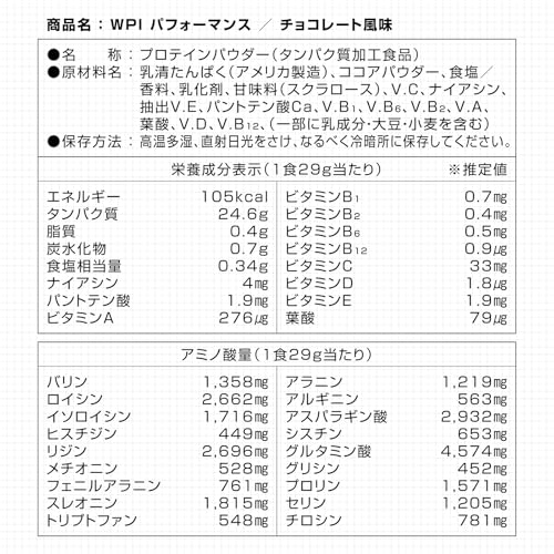 グロング(GronG) WPI プロテイン 3kg ホエイプロテイン チョコレート風味 CFM製法 ビタミン11種配合 国内製造 の商品画像 6