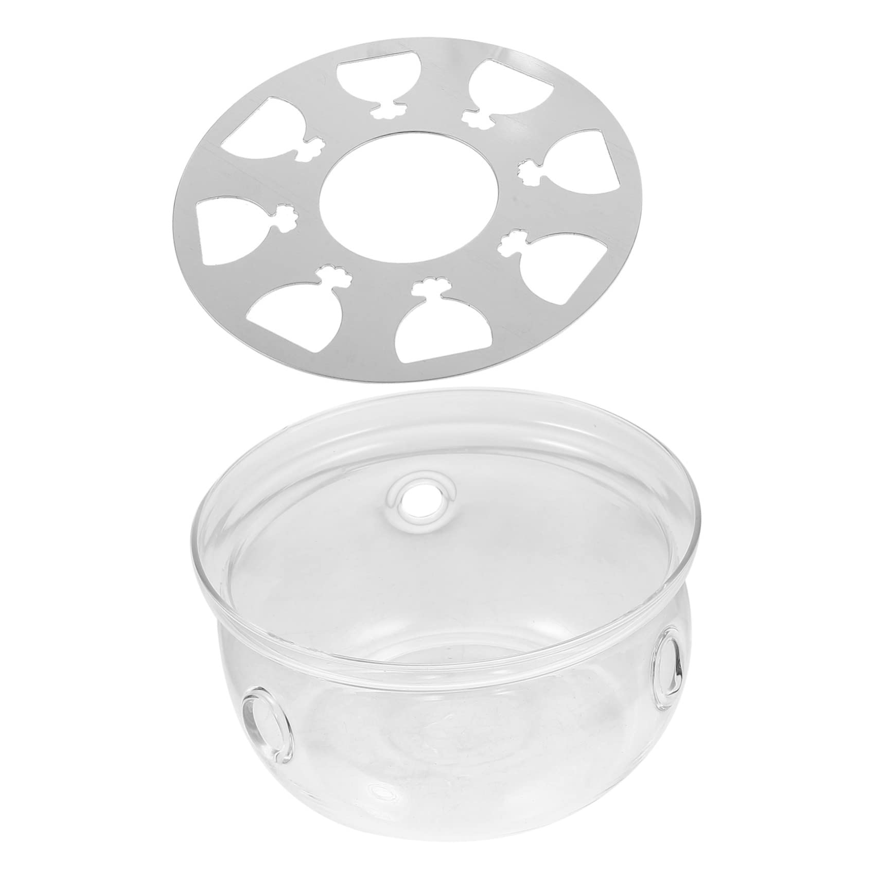 DECHOUS Retro Teapot Warmer Tea Heater Glass Teapot Heating Warmer Small Kettle Base