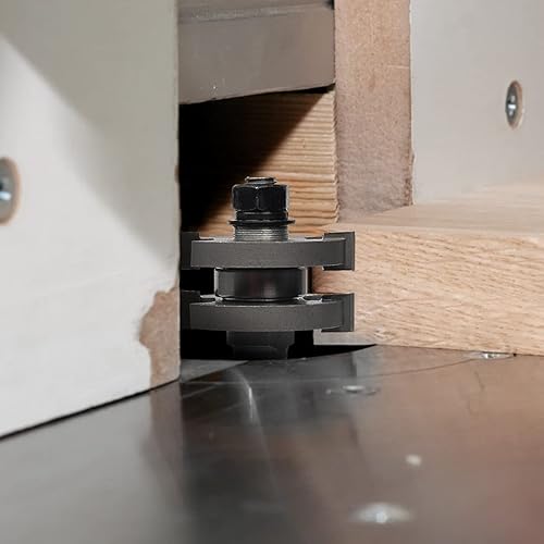 Miniatura 6 de Kowood Pro - Juego de brocas ajustables para lengüeta y ranura de 12 pulgada juego de brocas para enrutador de lengüeta y ranura ajustable en altura