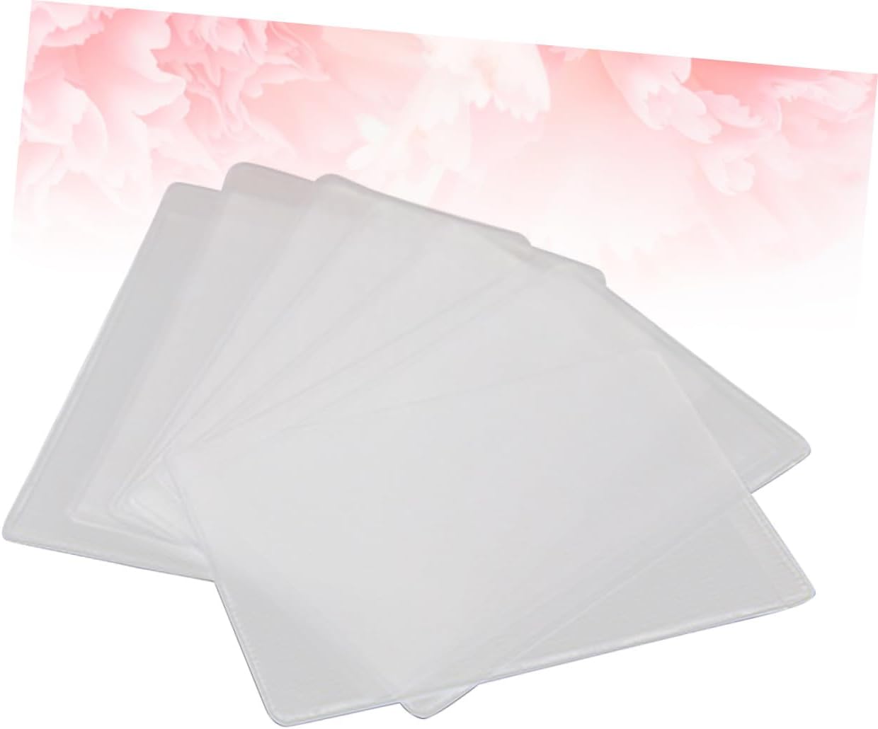 12PCS Silicone Bus Card Holder Dull Polish Identity Card Sleeve for Travel Lightweight PVC Protector for Membership and Bank