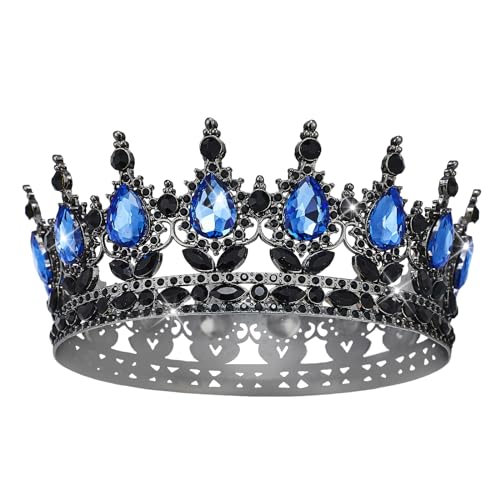 YOUlDIANZI Queen Crown Rhinestone Wedding Crowns and Tiaras for Women Costume Party Hair Accessories Princess Birthday Crown Crystal Bridal Crowns
