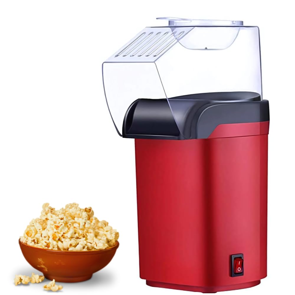 DRUMSTONE (1+1-𝐘𝐄𝐀𝐑 (Extended) 𝐖𝐀𝐑𝐑𝐀𝐍𝐓𝐘)1200W Hot Air Popcorn Maker | Oil-Free Electric Popper for Healthy Snacks | Quick & Easy, Parties & Movie Nights | Automatic Popcorn Machine-picture-19