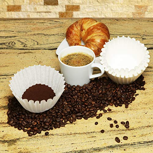 Image of 8-12 Cup Basket Coffee Filters (White, 500)