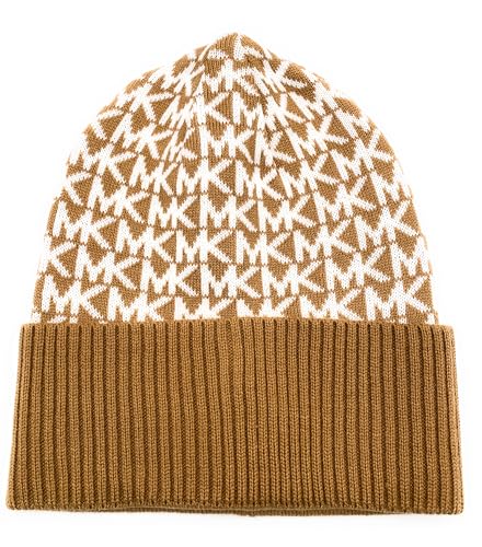Juego de bufanda y gorro de lana suave Michael Kors de lujo 3