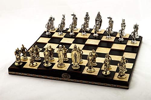 Helena wood art Pyramid Chess Set | Black