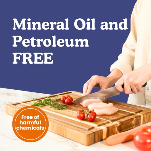 Image of Non-Toxic Acacia Wood Cutting Board, Mineral Oil & Plastic Free, 16x11 in
