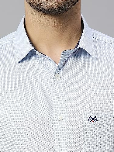 Image of Thomas Scott Men's Cotton Slim Fit 100% Formal Shirt with Spread Collar and Full Sleeves