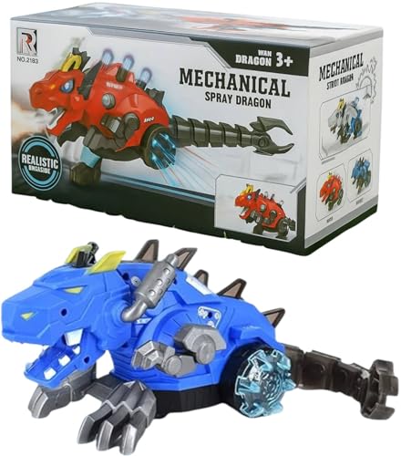 Walking Dragon Dinosaur Toy with LED Lights, Sound Effects, Mist ...