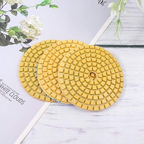 ULTECHNOVO 3 Pcs Diamante Polimento Almofadas 3 Polegadas Molhado Seco Polidor Polonês Almofadas par