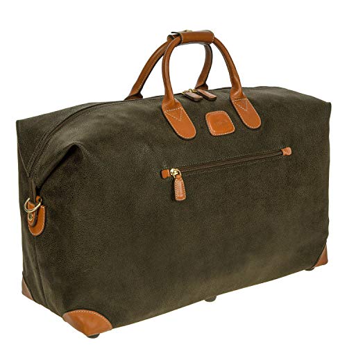 Bric's Life 22 Inch Cargo Overnight Duffle Bag Weekend Duffel, Olive
