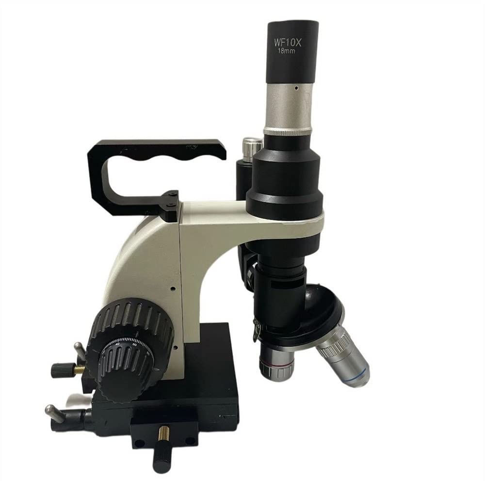 Kit di Accessori per microscopio Microscopio metallografico polarizzante con Lenti Multi-Obiettivo Microscopio metallurgico Portatile Portatile Vetrini per microscopio