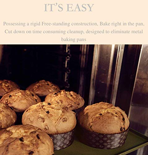 Round Paper Baking Cake Pan, Disposable Baking Mold 25ct, All Natural Recyclable, Microwave Oven & Freezer Safe, Providing Beautiful Display For Baked Goods.(6”x2-1/8”) - Thumbnail 2