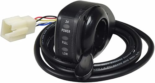 AlveyTech Acelerador de pulgar de velocidad variable para Razor Dune Buggy (versiones 12+) - Acelerador premium de 6 cables con pasadores de