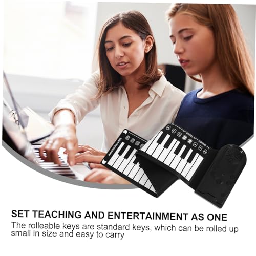 Toyvian 49 Rouleau Piano Piano Roulé À La Main Pliable Portable Électrique Piano Clavier Portable Clavier Piano Flexible Piano Clavier Numérique Enfant Piano Électronique Orgue Numéro - Les Beatles, Paul McCartney, John Lennon, RIngo Starr, George Harrison Toyvian 49 Rouleau Piano Piano Roulé À La Main Pliable Portable Électrique Piano Clavier Portable Clavier Piano Flexible Piano Clavier Numérique Enfant Piano Électronique Orgue Numéro – Image 5