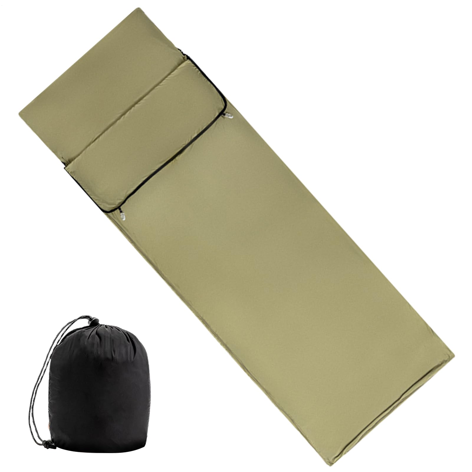 Forro para saco de dormir, saco de descanso transpirable, funda de sobre lavable de 4.7 x 3.93 pulgadas, diseño ligero extraíble, compañero de viaje compacto para mochileros, hotel, camping, albergue