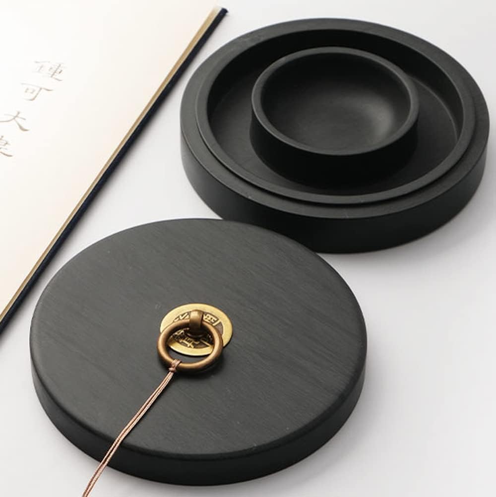 XIALON 12.5cm Chinese Inkstone Brush Calligraphy Ink Plate Student Painting Copybook Supplies