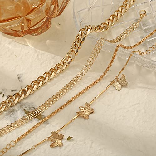 Image of Shining Diva Fashion Stylish Multilayer Gold Plated Bangle Bracelet for Women and Girls
