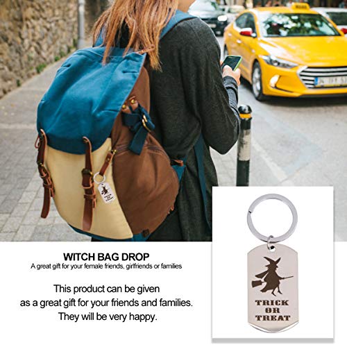 LUOEM 2 stuks roestvrijstalen zakhangers heks sleutelhangers - Image 8