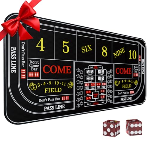 iEsstros Craps Table Top Set Craps Mat 35