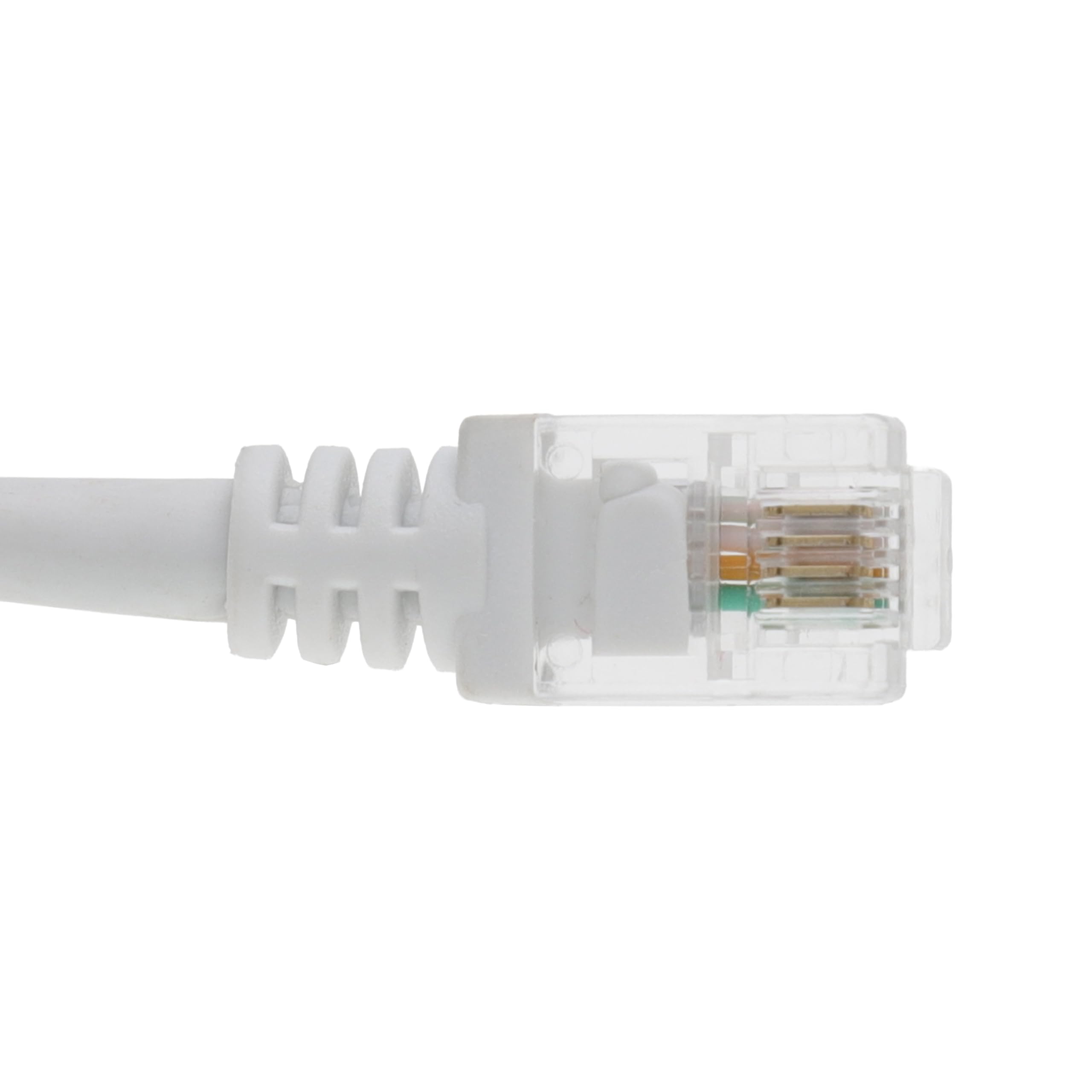 5 Meter (16ft) White Flat RJ11 DSL Cable - 4 Pin, For Internet/Phone/ADSL