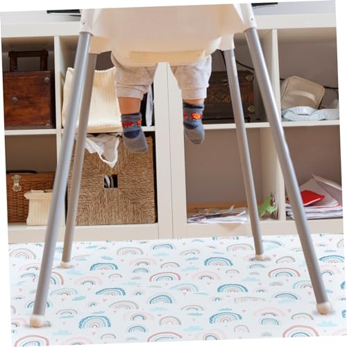 Tapis de chaise haute pour bébé antidérapant et imperméable