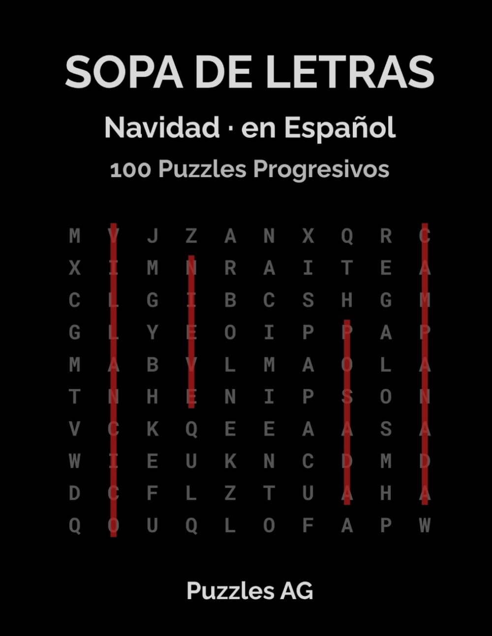 Sopa de Letras — Navidad: 100 Puzzles Temáticos con Soluciones: Fácil, Medio y Difícil