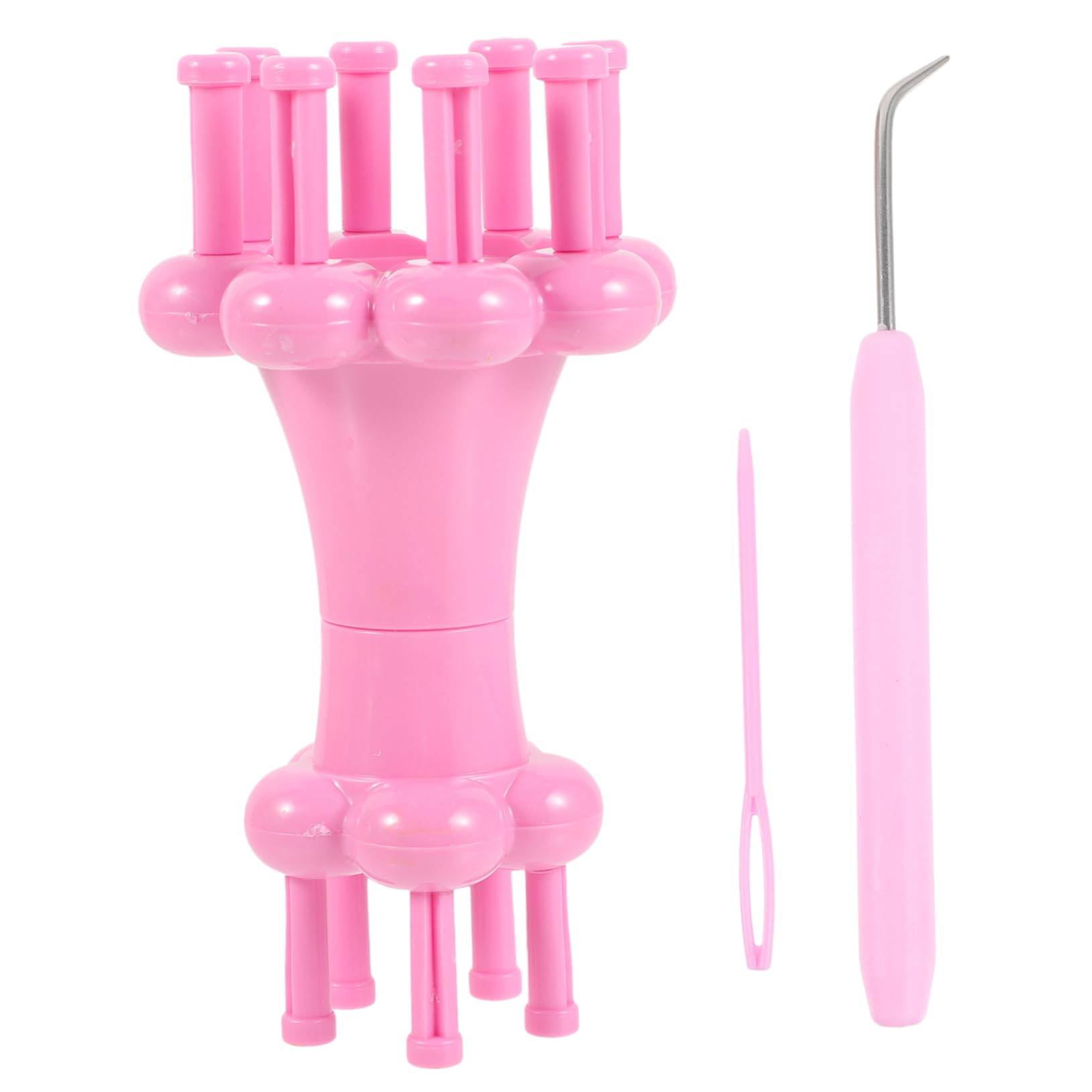 KONTONTY 1Set Double End Braiding Machine Knitting Looms Weaving Tool Portable Rosy Knitting Rope Device for DIY Crafts and Accessories