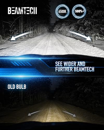 BEAMTECH H11 Bulbs, H8(H9) Fog Light, G-XPower Chips 6500K White Plug and Play, Pack of 2