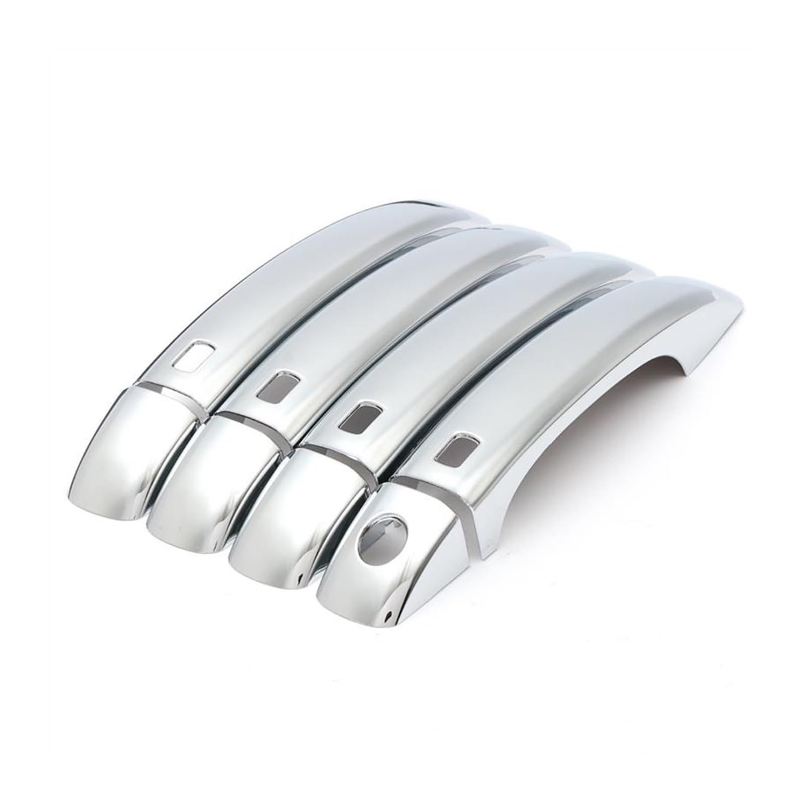 Drezzo Car Exterior Door Handle A4 B8 Q5 Q3 Glossy Black Chrome Car Door Handle Cover Trim Sticker(Handle 2)