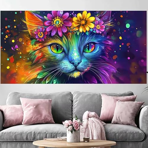 Peinture Diamant Chat 5D pour créer un atelier créatif relaxant à la maison