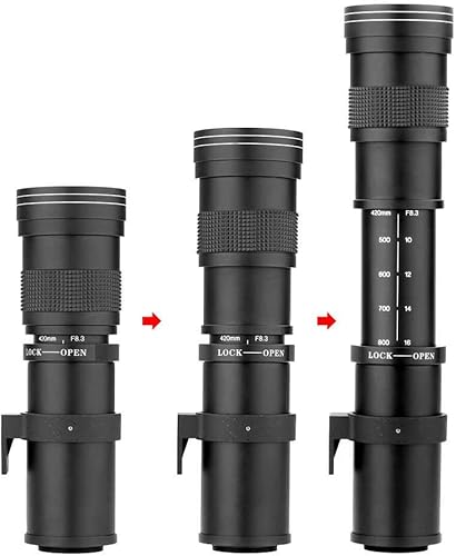 Miniatura 5 de Super 16.535-31.496 in  62.992 in (con 2X Teleconverter) f8 Lente de zoom manual para cámaras digitales Sony E-Mount sin espejo + kit de accesorios