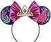 CLGIFT Frozen Inspired Minnie Mouse Ears Headband,Pick your princess, Elsa Minnie Ears, Snowflake Ears, Anna Ears,holiday minnie ears (ANNA)