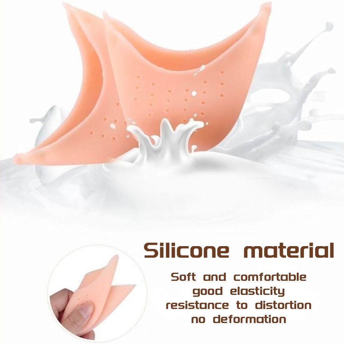 Puntera para Zapatos de Punta Protectores de Silicona para Ballet Antideslizantes Protector Dedos Pies Mujeres Niñas