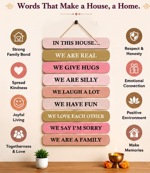 Image of Motivational Quote Wall Hanging for Home Decor | What You Think You Become, What You Feel You Attract, What You Imagine You Create MDF Wooden Wall Art | Office, Living Room & Meditation Decor (WH-35)