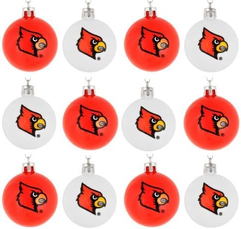 FOCO NCAA Team Logo 12-Pack Ball Hanging Tree Holiday Ornament Set