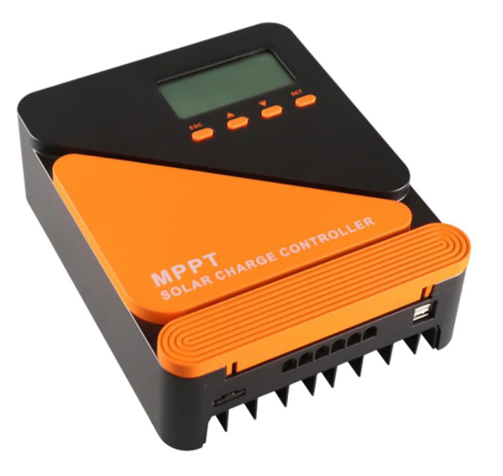 20A MPPT Solarladeregler 12V 24V USB MPPT Laderegler Solar LCD Display mit Maximalem 100V PV Eingang Solarregler für Blei-Säure/Lithium Allen Batterietypen