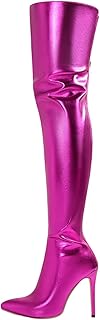 Botines Mujer Media Caña Botas Altas hasta la Rodilla con borlas Vintage Fiesta Moda Bota Botas de Nieve cálidas Zapatos Ligeros para Mujer Color sólido Biker De Montar A Caballo