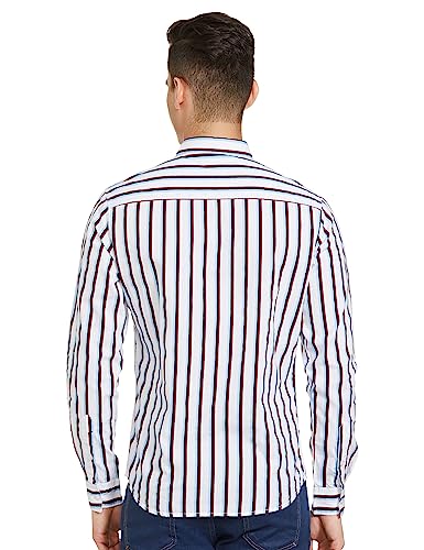 Image of The Indian Garage Co Men Slim Fit Checkered Full Sleeves Spread Collar Casual Shirt