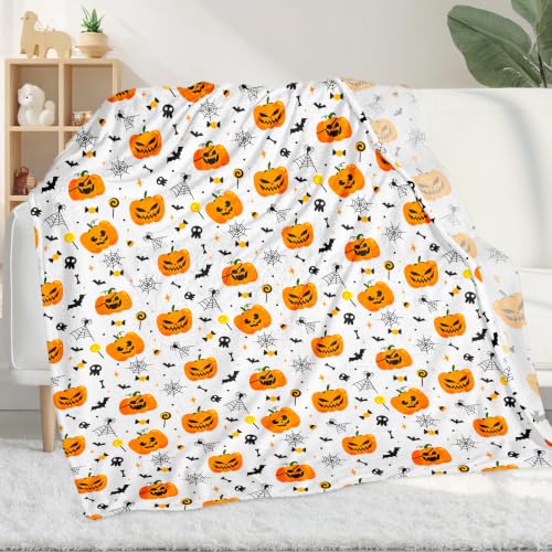 Image of Halloween Pumpkin Blanket, 40x60inches