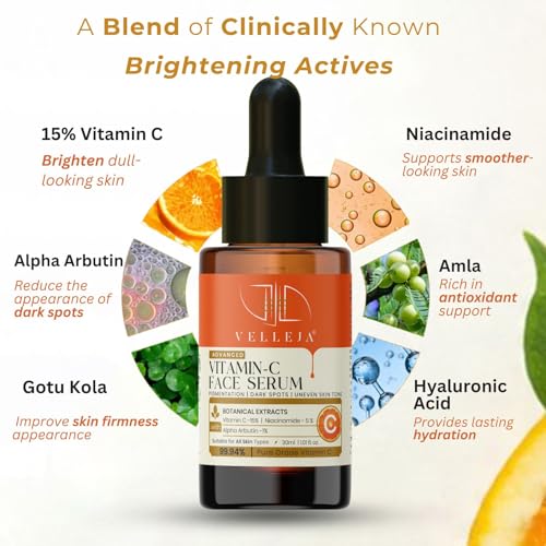 Image of Advanced 15% Vitamin C Face Serum for Glowing Skin, 30ml