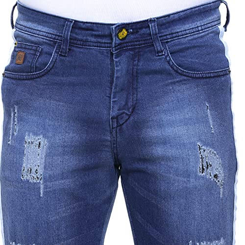 Image of CAHOOT Men's Denim Jeans for Regular Wear | Denim Fabric | Slim Fit | Jeans Crafted with Comfort Fit and High-Performance for Everyday Casual Wear