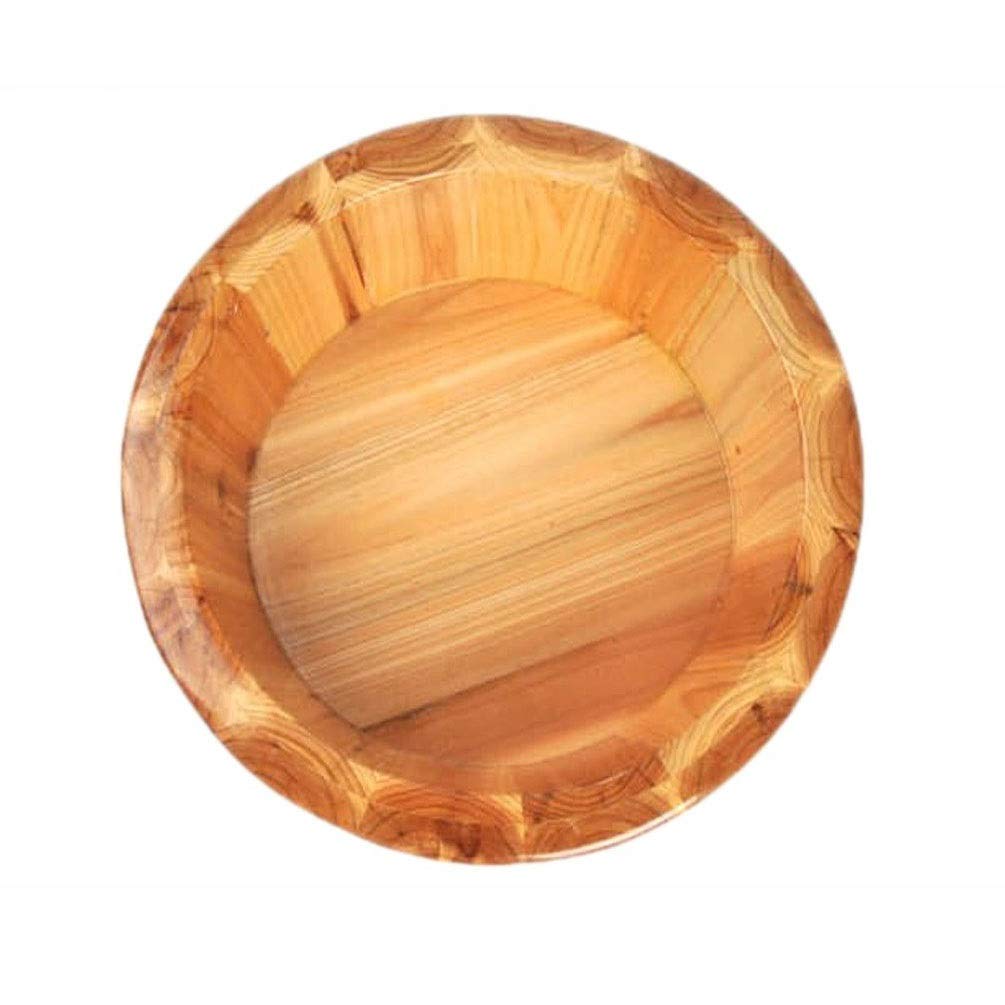 Cubo de baño de madera para pies, lavabo para baño de pies, cubo de spa de pies, cubo de barril de madera de abeto natural, muy fácil de usar, esperanzado para perseguir la felicidad