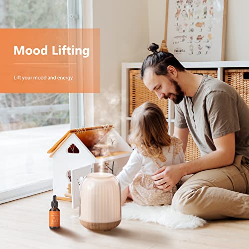 Veda Tinda Sweet Orange Essential Oils, 100% Pure Nature Organic Orange Oil For Mood Lift, Refreshing, Clear Head With Diffuser, 4 Fl Oz 118Ml #TOP3