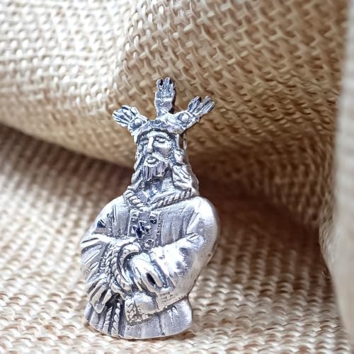 Colgante del Jesús Cautivo de Málaga: la devoción tallada en plata de ley de 30mm 4