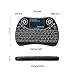 ANEWKODI Mini Wireless Keyboard, Touchpad Mouse Combo and Backlit Multimedia Keys 2.4GHz USB Rechargeable Handheld Remote Control Keyboard for Smart TV, Laptop, PC, Tablet, X-Box, Android TV Box